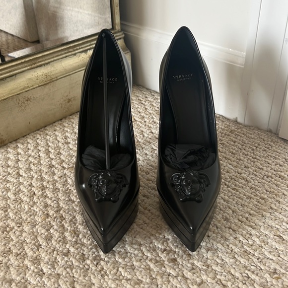 Versace Palazzo Platform Heels - Picture 1 of 10
